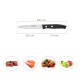 Cuchillo Aspen Cocina Hoja Acero Inoxidable 12 cm. Negro