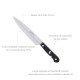 Cuchillo Grenoble Cocina Hoja Acero Inoxidable 13 cm. Negro