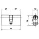 Cilindro Lince Ovalado     Niquelado  0603/54 mm.