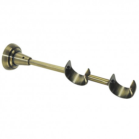 Soporte Zirconio Doble 28-28 mm. Bronce Viejo