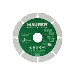 Disco De Corte Para Madera y Plasticos Ø 115 x 1,2 mm.