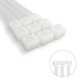 Brida Nylon 100%. Color Blanco / Natural 4,5 x 280 mm. 100 Piezas. Abrazadera Plastico, Organizador Cables, Alta Resistencia