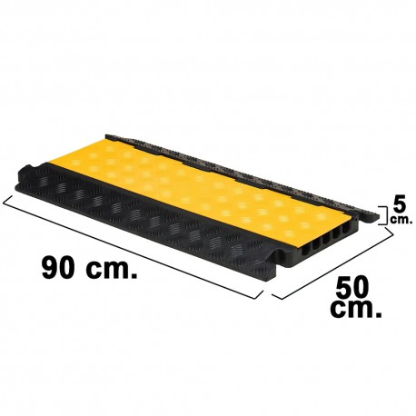 Pasacables Para Suelo 5 Canales 90x50x5 cm.