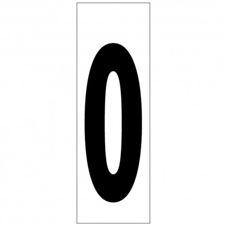 Numero Adhesivo 46x140 mm.   Nº 0