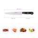 Cuchillo Grenoble Cocina Hoja Acero Inoxidable 17 cm. Negro