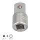 Adaptador Aumentador 1/2" Hembra A 3/4" Macho Acero Cromo Vanadio, Aristas Redondas, Reductor Carraca,