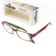 Gafas Lectura Kansas Rojo / Verde. Aumento +1,5 Gafas De Vista, Gafas De Aumento, Gafas Visión Borrosa