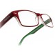 Gafas Lectura Kansas Rojo / Verde. Aumento +1,5 Gafas De Vista, Gafas De Aumento, Gafas Visión Borrosa