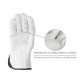 Guantes De Trabajo De Piel Flor De Vacuno, Proteccion Laboral, Riesgos Mecanicos, Guantes De Seguridad De Cuero. Talla 9" (Par)