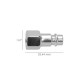 Racor Rapido Hembra 1/4" (Granel)