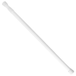 Barra Para  Cortina Ducha Extensible Aluminio Blanco 125 a 220 cm.