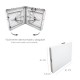 Mesa Plegable Rectangular HDPE 122x61x74 cm. Color Blanco