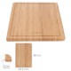 Tabla Cortar Cocina Fabricada En Madera De Bambu 100% Con Ranura 32x25,5 cm.Tabla Cortar,Carne Pescado,Verduras,Frutas,Alimentos