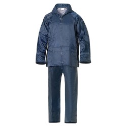 Traje de Agua Impermeable Azul Nylon        Talla 7-L