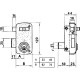 Cerradura Lince 5056A-BO/ 60 Derecha