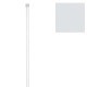Barra Baño Recta Extensible 18 mm. (0,74-1,26) Blanco